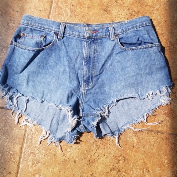 Polo Ralph Lauren Pants - Vintage Ralph Lauren Polo High Waist Cut Off Short